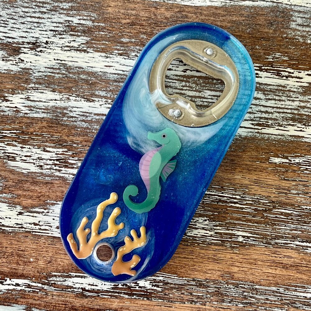 Seahorse Resin Bottle Opener Fridge Magnet Bar Accessories Beer Bottle Opener